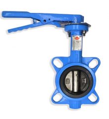 Ductile Iron Butterfly Valve, Semi Lugged, Lever Operated PN16