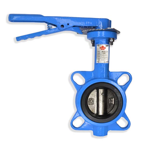 Ductile Iron Butterfly Valve, Semi Lugged, Lever Operated PN16