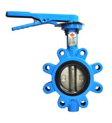 Ductile Iron Butterfly Valve, Fully Lugged, Lever Operated PN16