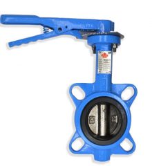Ductile Iron Wafer Type Butterfly Valve Lever Operated PN 25